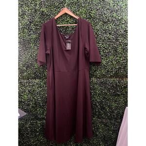 NWT City Chic Maroon Plus Size Dress, Women’s Size XXL